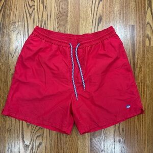 Southern Tide Red Swim Trunks